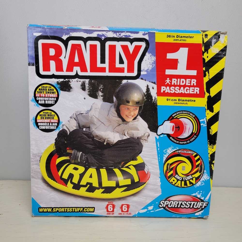 Snow Tube New Rally Inflatable Rider Tobaggan NWT - Picture 2 of 8